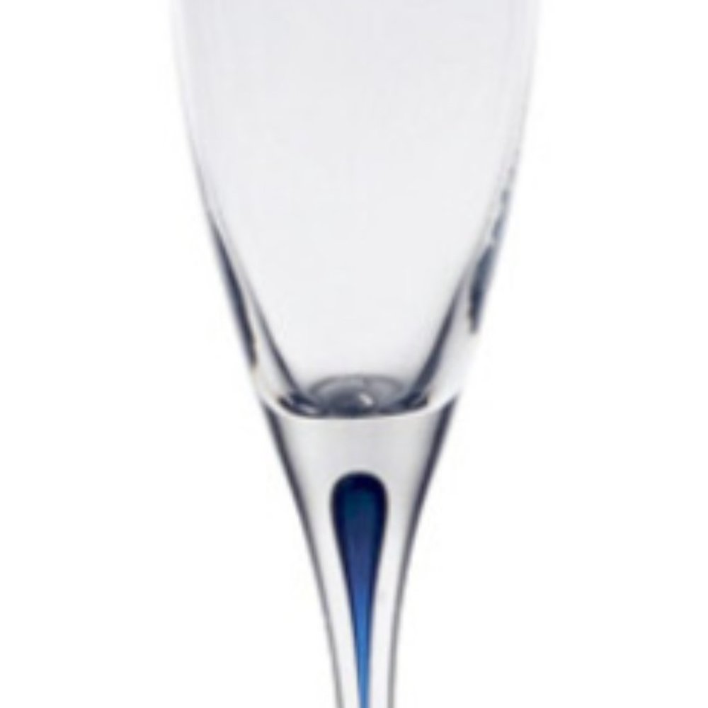 Orrefors Intermezzo Champagne Flute Blue